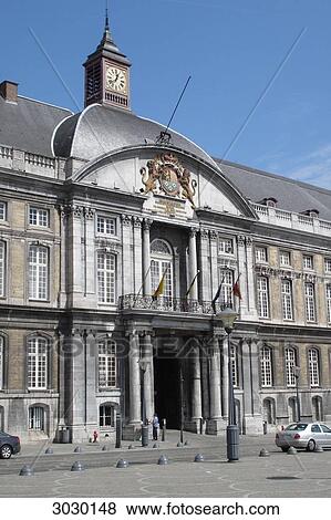 Stock Photo - Episcopal Palace in Liege, Belgium . Fotosearch