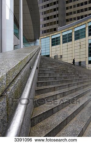 Stock Photograph - Facade and staircase, Frankfurt am Main, Hesse, Germany . Fotosearch