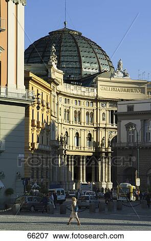 Facade of a shopping center, Galleria Umberto I, Naples, Campania, Italy View Large Photo Image Stock Photo - Facade of a shopping center, Galleria Umberto I, Naples, Campania, Italy . Fotosearch