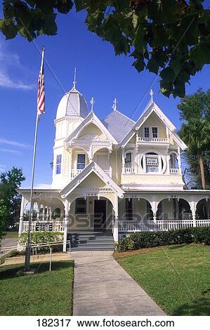 Facade of building, Donnelly House, Mount Dora, Florida, USA View Large Photo Image Stock Photo - Facade of building, Donnelly House, Mount Dora, Florida, USA . Fotosearch
