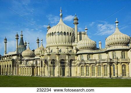 Picture - Facade of building, Royal Pavilion, Brighton, East Sussex, England . Fotosearch