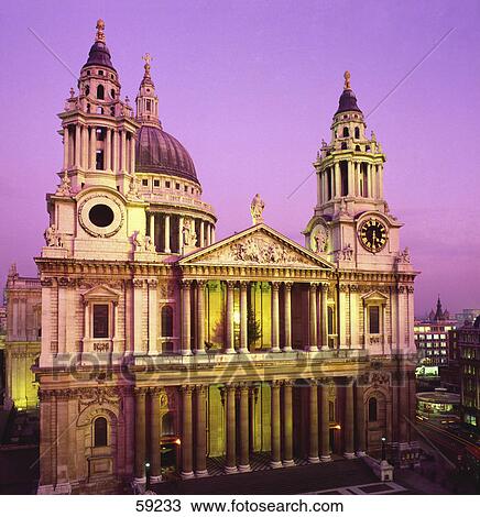 Facade of church, St. Paul's Church, London, France, Europe View Large Photo Image Stock Image - Facade of church, St. Paul's Church, London, France, Europe . Fotosearch