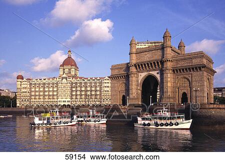 Facade of Gateway of India, Mumbai, India, Asia View Large Photo Image Picture - Facade of Gateway of India, Mumbai, India, Asia . Fotosearch
