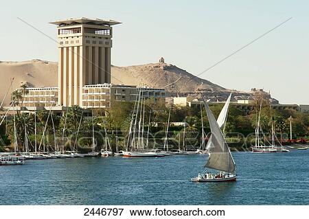 Felucca boat in river, Nile River, Aswan, Agilkia Island, Egypt View Large Photo Image Stock Photo - Felucca boat in river, Nile River, Aswan, Agilkia Island, Egypt . Fotosearch