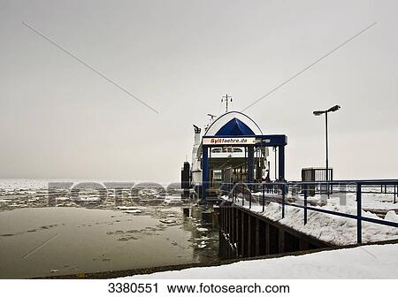 Stock Image - Ferry, List, Sylt, Schleswig-Holstein, Germany . Fotosearch