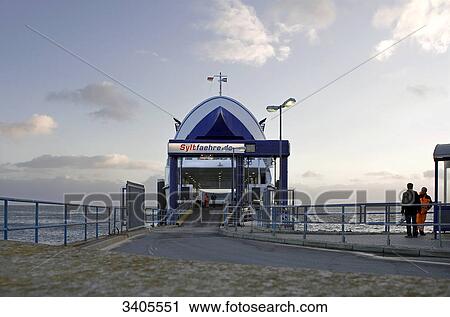 Ferry on the coast of List, Sylt, Germany View Large Photo Image Stock Image - Ferry on the coast of List, Sylt, Germany . Fotosearch