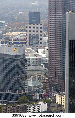 Festhalle and highrises, Frankfurt am Main, Hesse, Germany View Large Photo Image Stock Photo - Festhalle and highrises, Frankfurt am Main, Hesse, Germany . Fotosearch