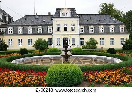Fountain in front of palace, Gross Plasten, Mecklenburg-Western Pomerania, Germany View Large Photo Image Stock Photo - Fountain in front of palace, Gross Plasten, Mecklenburg-Western Pomerania, Germany . Fotosearch