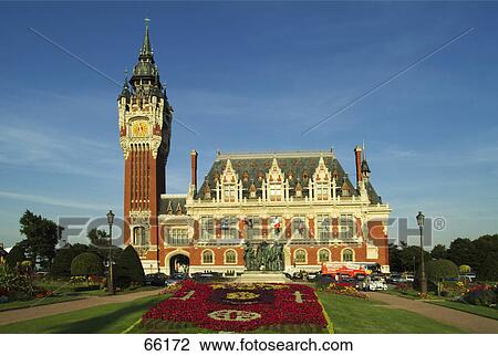 Garden near hotel, Calais Hotel De Ville, Calais, Pas-De-Calais, France View Large Photo Image Stock Image - Garden near hotel, Calais Hotel De Ville, Calais, Pas-De-Calais, France . Fotosearch