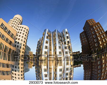 Stock Image - Gehry buildings, Duesseldorf, Germany . Fotosearch