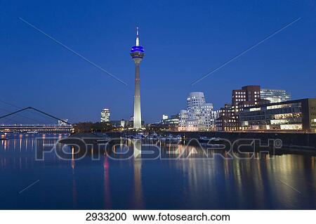 Stock Image - Gehry buildings, Duesseldorf, Germany . Fotosearch