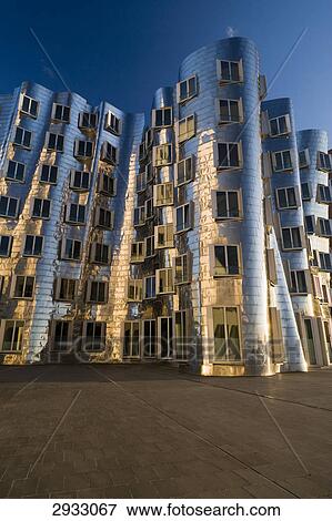 Stock Photo - Gehry buildings, Duesseldorf, Germany . Fotosearch