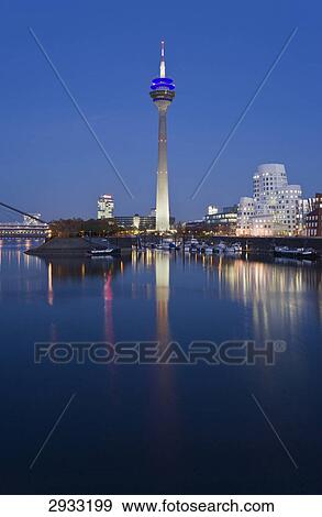 Stock Photo - Gehry buildings, Duesseldorf, Germany . Fotosearch