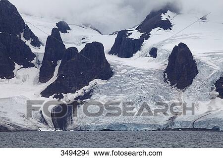 Glacier at artic ocean, Spitsbergen, Norway, Scandinavia, Europe View Large Photo Image Picture - Glacier at artic ocean, Spitsbergen, Norway, Scandinavia, Europe . Fotosearch