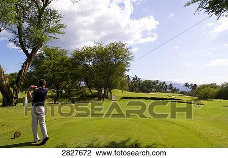 Stock Image - Gold Course, Maui, Hawaii, USA . Fotosearch