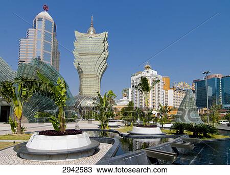 Stock Image - Gran Lisboa, Macao, China . Fotosearch