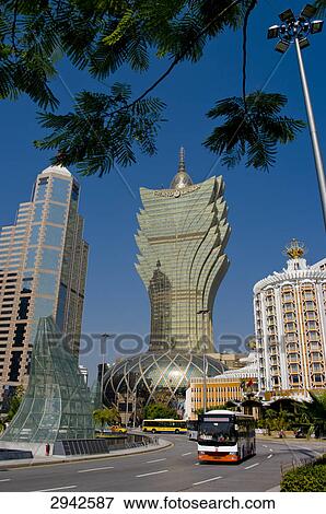 Stock Photo - Gran Lisboa, Macao, China . Fotosearch