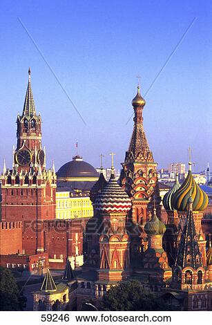 High angle view of church, St. Basil's Cathedral, Kremlin, Moscow, Russia View Large Photo Image Stock Photograph - High angle view of church, St. Basil's Cathedral, Kremlin, Moscow, Russia . Fotosearch