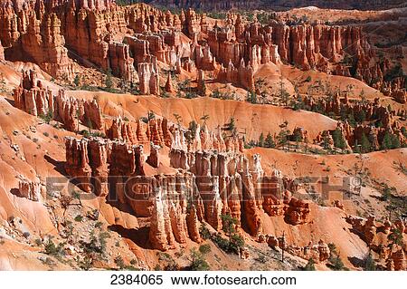 High angle view of rock formations on landscape, Bryce Canyon National Park, Utah, USA View Large Photo Image Stock Photography - High angle view of rock formations on landscape, Bryce Canyon National Park, Utah, USA . Fotosearch