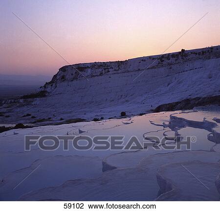 High angle view of travertine terrace pool, Pamukkale, Turkey, Europe View Large Photo Image Stock Image - High angle view of travertine terrace pool, Pamukkale, Turkey, Europe . Fotosearch