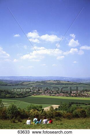 High angle view of valley, Hampshire, France, Europe View Large Photo Image Stock Image - High angle view of valley, Hampshire, France, Europe . Fotosearch