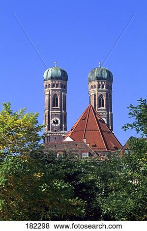 High section view of church, Munich Cathedral, Munich, Bavaria, Germany View Large Photo Image Stock Photo - High section view of church, Munich Cathedral, Munich, Bavaria, Germany . Fotosearch