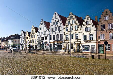 HIstoric houses at market place, Friedrichstadt, Schleswig-Holstein, Germany View Large Photo Image Stock Image - HIstoric houses at market place, Friedrichstadt, Schleswig-Holstein, Germany . Fotosearch