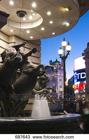 Horse statues in circus, Horses Of Helios, Piccadilly Circus, London, England View Large Photo Image Stock Image - Horse statues in circus, Horses Of Helios, Piccadilly Circus, London, England . Fotosearch