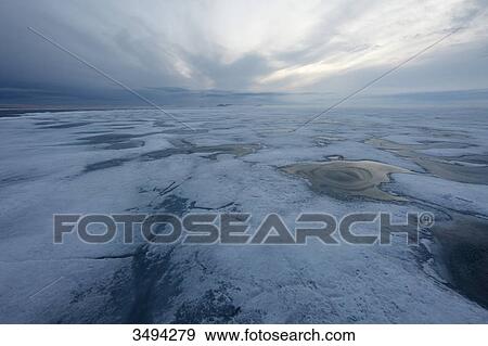 Stock Photo - Ice floes in arctic ocean, Spitsbergen, Norway, Europe . Fotosearch