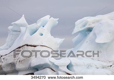 Stock Image - Ice mountain in arctic ocean, Norway, Europe . Fotosearch