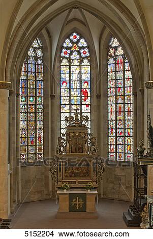 Picture - Johannis church, Herford, North Rhine-Westphalia, Germany, Europe . Fotosearch