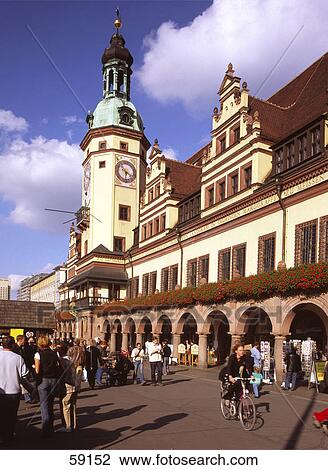 Large group of people walking in front of city hall, Saxony, Germany, Europe View Large Photo Image Stock Image - Large group of people walking in front of city hall, Saxony, Germany, Europe . Fotosearch