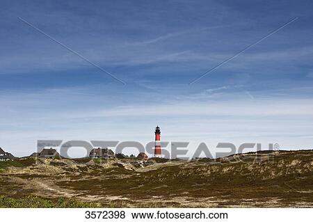 Stock Photo - Lighthouse in Hoernum, Sylt, Germany . Fotosearch