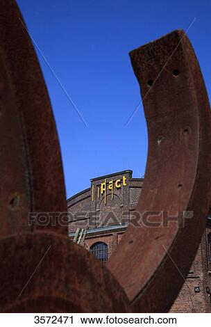 Stock Image - Mine shaft, Zeche Zollverein, Ruhr, North Rhine-Westphalia, Germany, Europe . Fotosearch