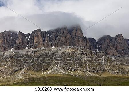 Mountain range, Sella group, Dolomite Alps, South Tyrol, Italy, Europe View Large Photo Image Stock Photo - Mountain range, Sella group, Dolomite Alps, South Tyrol, Italy, Europe . Fotosearch