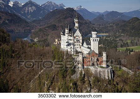 Neuschwanstein Castle, Bavaria, Germany View Large Photo Image Stock Image - Neuschwanstein Castle, Bavaria, Germany . Fotosearch