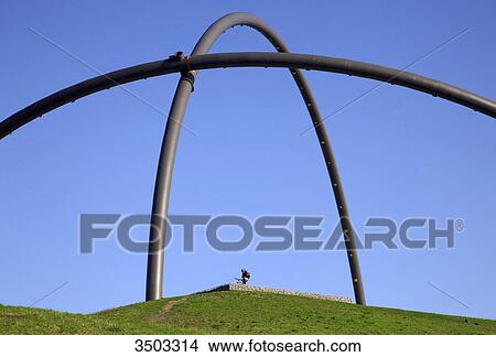 Observatory at the Halde Hoheward, Recklinghausen, Germany View Large Photo Image Picture - Observatory at the Halde Hoheward, Recklinghausen, Germany . Fotosearch