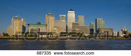 Office buildings at waterfront, Canary Wharf, Tower Hamlets, London, England View Large Photo Image Stock Photography - Office buildings at waterfront, Canary Wharf, Tower Hamlets, London, England . Fotosearch