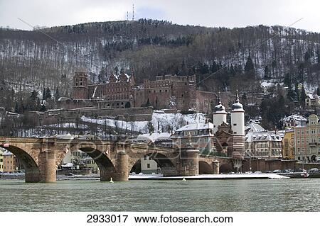 Old Neckar Bridge, Heidelberg, Elevated View View Large Photo Image Stock Photo - Old Neckar Bridge, Heidelberg, Elevated View . Fotosearch