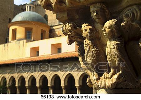 Ornate pillars of church, Monreale Cathedral, Palermo, Sicily, Italy View Large Photo Image Stock Image - Ornate pillars of church, Monreale Cathedral, Palermo, Sicily, Italy . Fotosearch