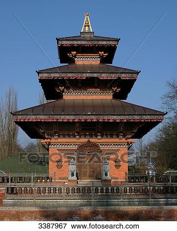 Pagoda at the entrance of the Tierpark Hagenbeck, Hamburg, Germany View Large Photo Image Stock Photo - Pagoda at the entrance of the Tierpark Hagenbeck, Hamburg, Germany . Fotosearch