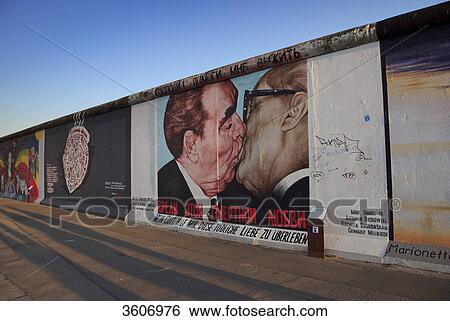 Painted Berlin Wall, East Side Gallery, Berlin, Germany View Large Photo Image Stock Photograph - Painted Berlin Wall, East Side Gallery, Berlin, Germany . Fotosearch