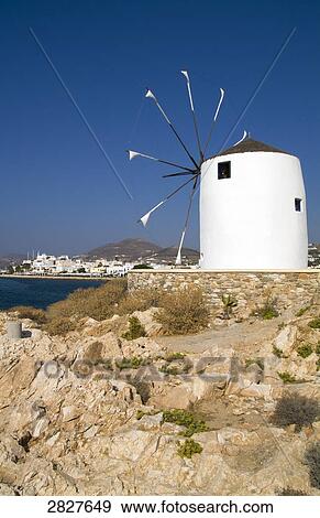 Parikia, Paros, Greece View Large Photo Image Stock Photo - Parikia, Paros, Greece . Fotosearch