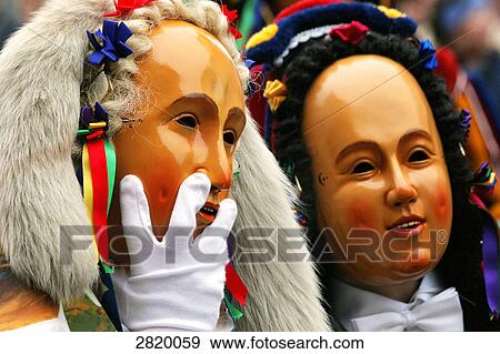 People wearing carnival masks on his head in alemannic shrove tuesday, Fastnacht, Rottweil, Baden-Wurttemberg, Germany View Large Photo Image Stock Photo - People wearing carnival masks on his head in alemannic shrove tuesday, Fastnacht, Rottweil, Baden-Wurttemberg, Germany . Fotosearch