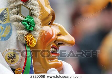 Person wearing carnival mask in alemannic shrove tuesday, Fastnacht, Rottweil, Baden-Wurttemberg, Germany View Large Photo Image Stock Photo - Person wearing carnival mask in alemannic shrove tuesday, Fastnacht, Rottweil, Baden-Wurttemberg, Germany . Fotosearch