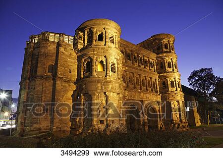 Stock Photo - Porta Nigra, Trier, Rhineland-Palatinate, Germany, Europe . Fotosearch