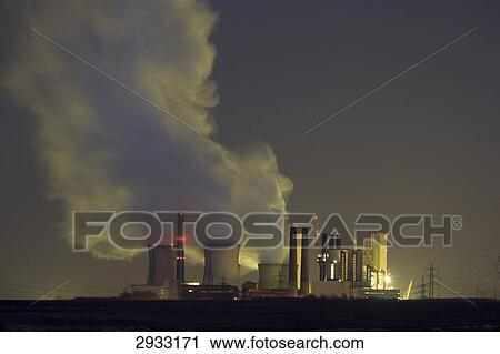 Stock Image - Power plant, Grevenbroich, Germany . Fotosearch