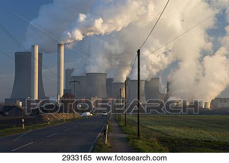 Stock Photography - Power plant Niederaussem, Germany . Fotosearch