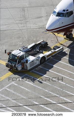 Stock Photo - Preflight-Check at the Duesseldorf airport, Germany . Fotosearch