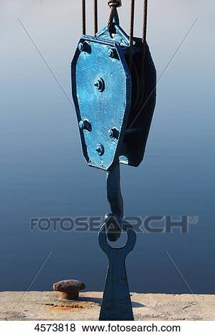 Pulley, closeup View Large Photo Image Stock Photo - Pulley, closeup . Fotosearch